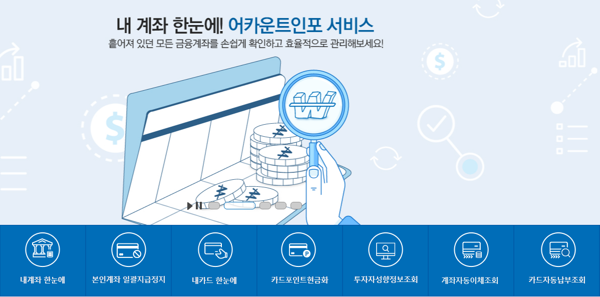 숨은 금융자산 금융감독원 파인 조회 및 환급방법 총정리