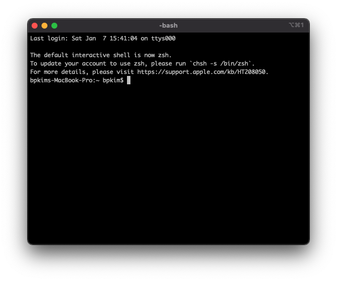 iTerm2 설치완료