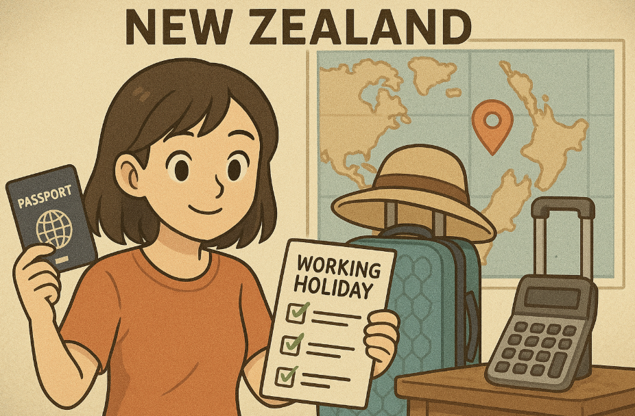 뉴질랜드 워홀가기 위해 준비하는 모습