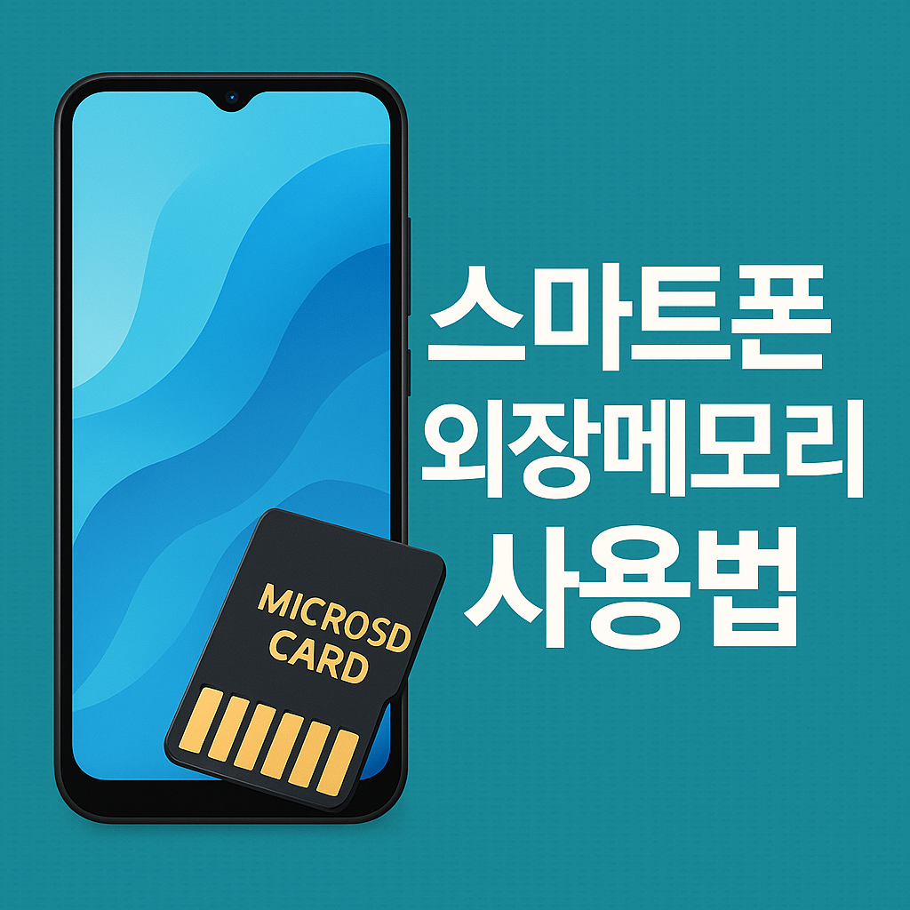 스마트폰 외장메모리 사용법