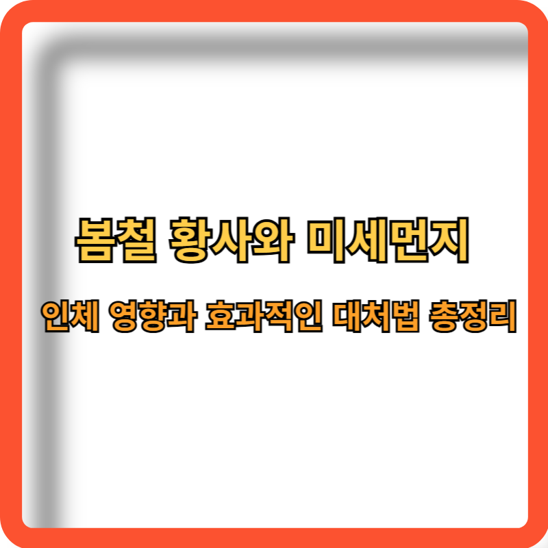 봄철-황사-미세먼지-인체영향-효과적인-대처법-총정리