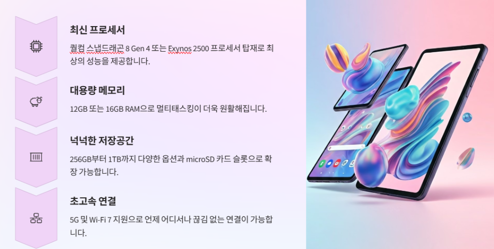 성능 및 사양