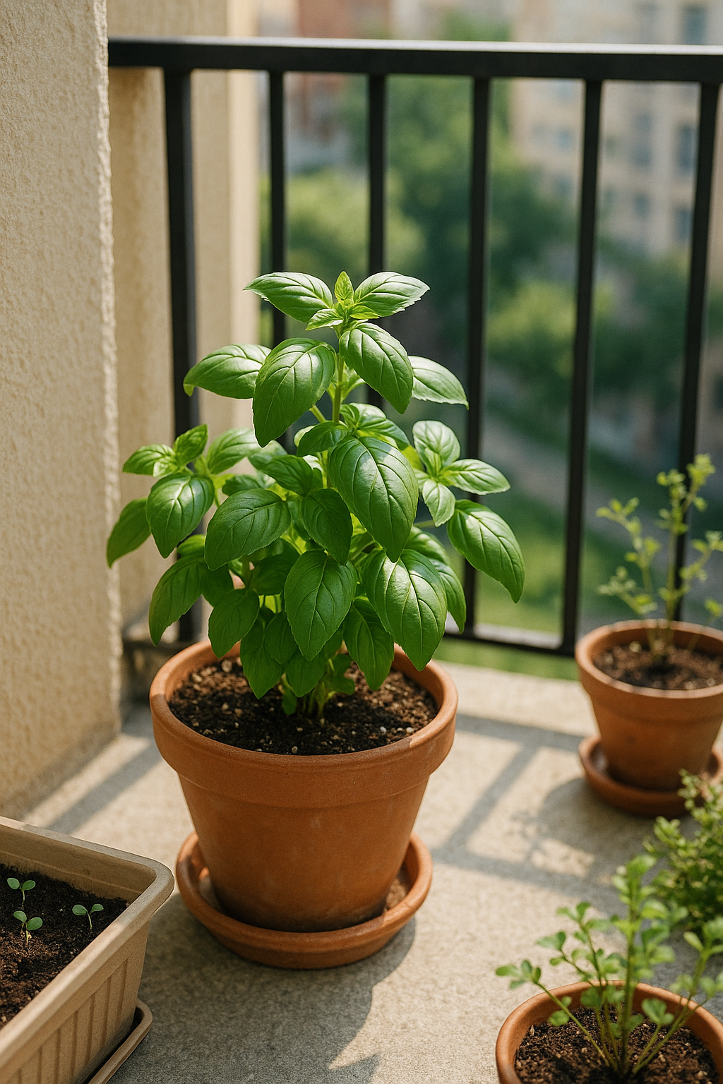 베란다에서키우는 바질
