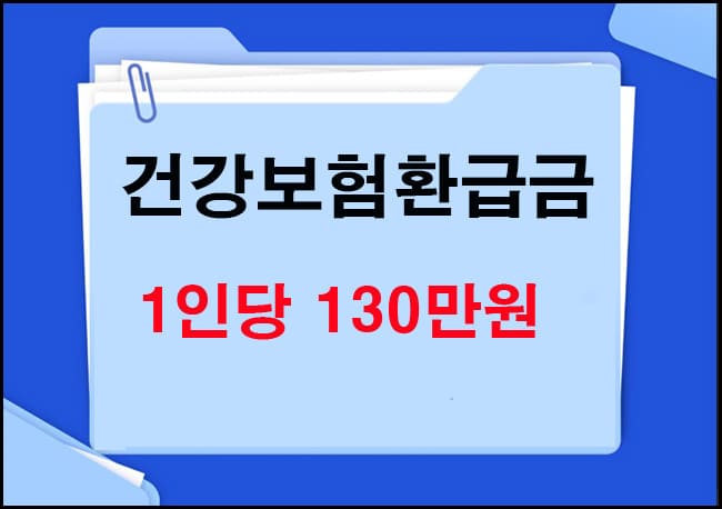 건강보험환급금 알아보기