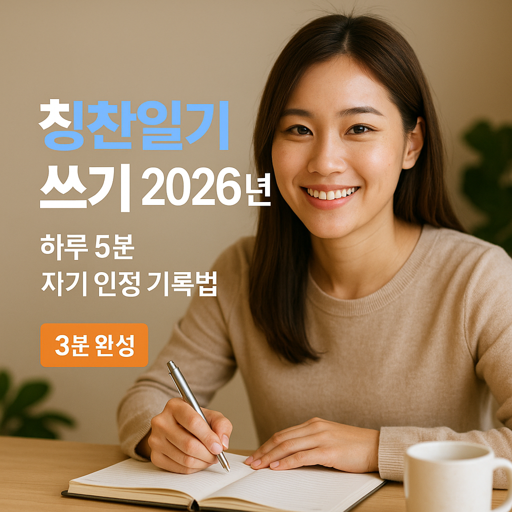 칭찬일기 쓰기 2026년 | 하루 5분 자기 인정 기록법