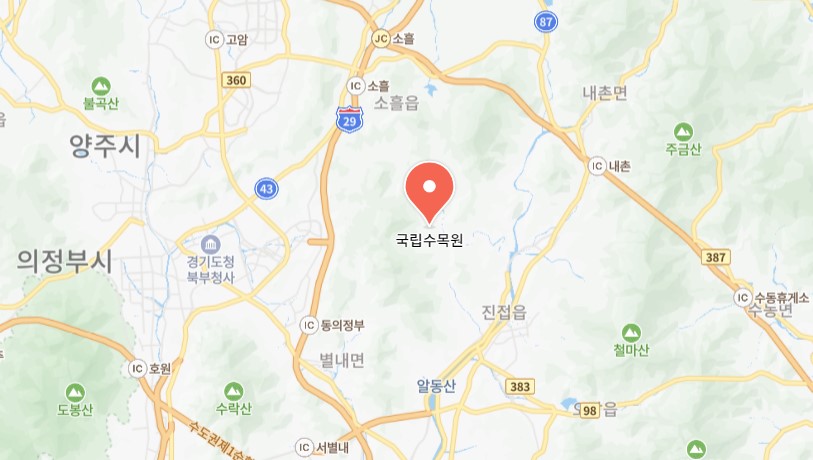 광릉수목원-위치