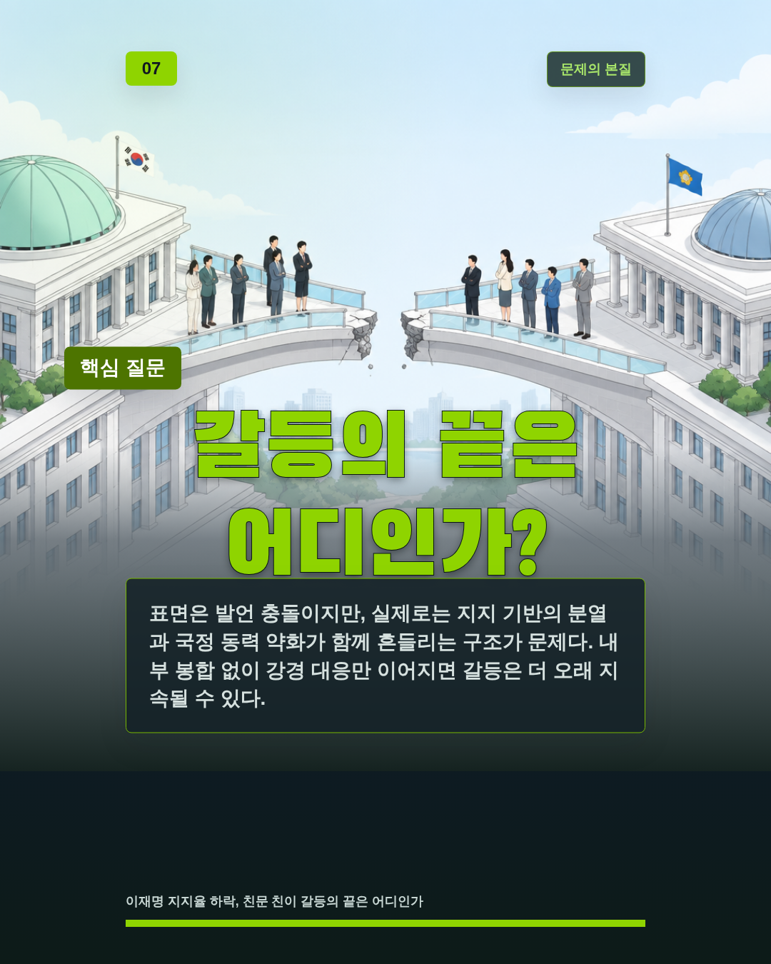 갈등의 끝은 어디인가?