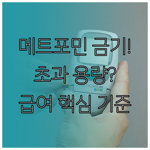 당뇨병 약제 급여 초과 용량 및 메트..