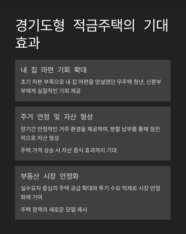  경기도형 적금주택&amp;#44; 무엇을 기대할 수 있을까요?