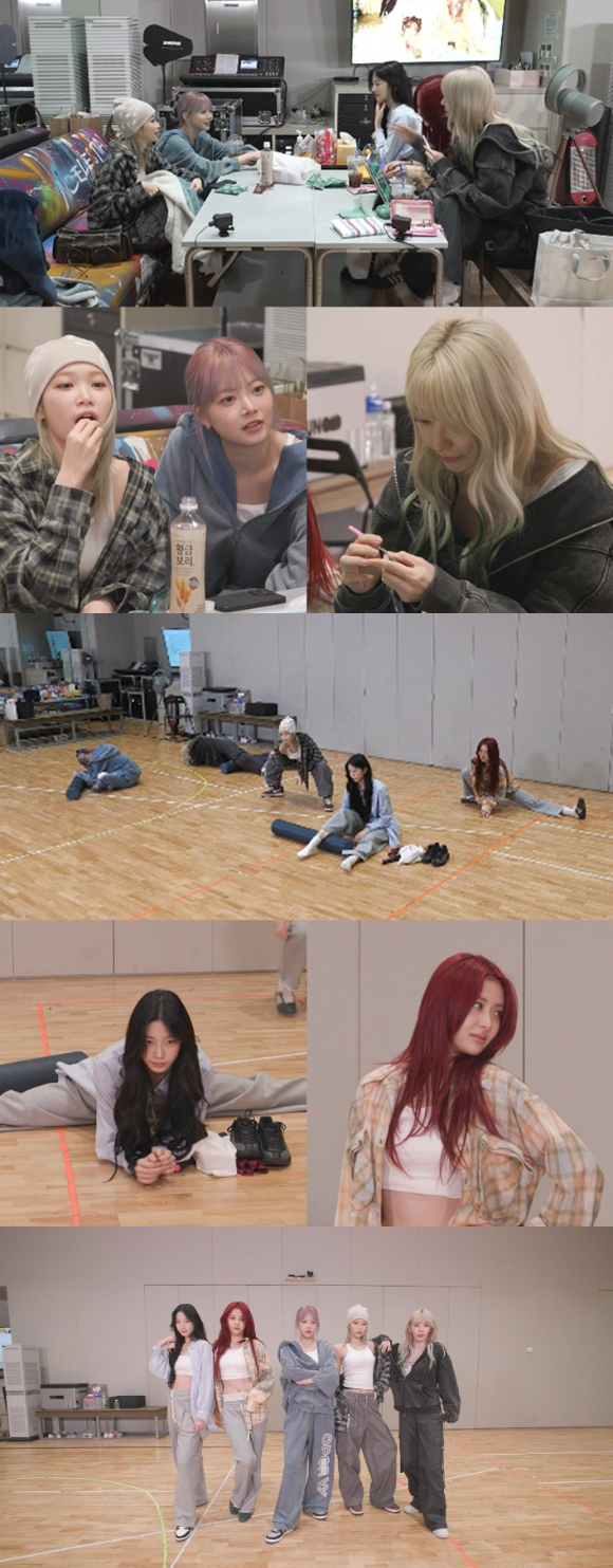 르세라핌이 &#39;전지적 참견시점&#39;에 출연해 신곡 안무 연습 현장을 공개한다. [사진=MBC]