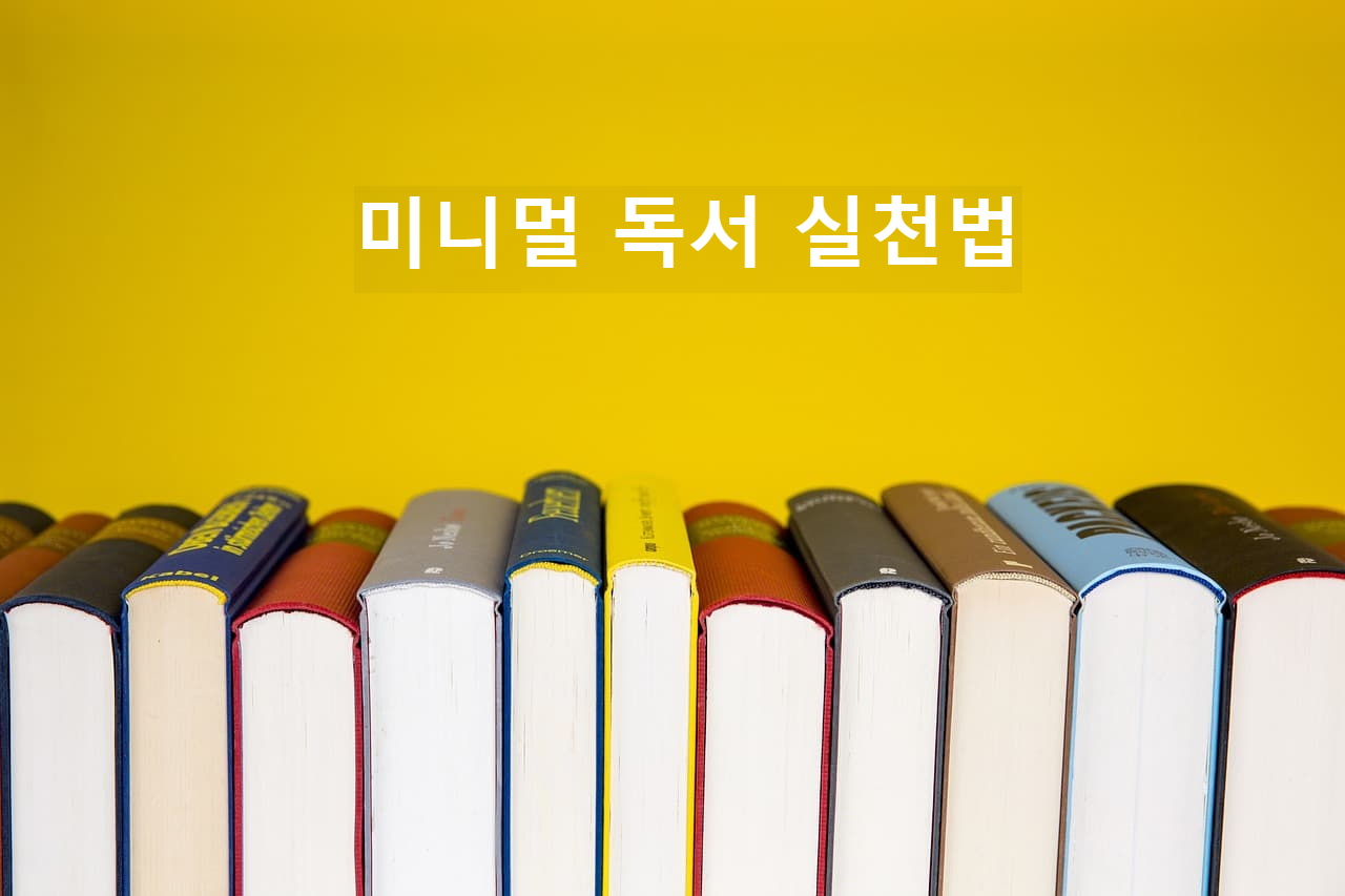 📕 ‘미니멀 독서’ 실천법 – 소장보다 순환을 선택하는 책 정리 루틴