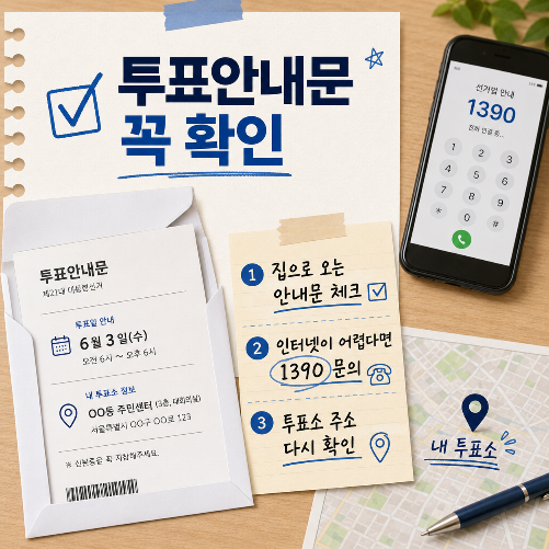지방선거 일정 및 투표장소 확인