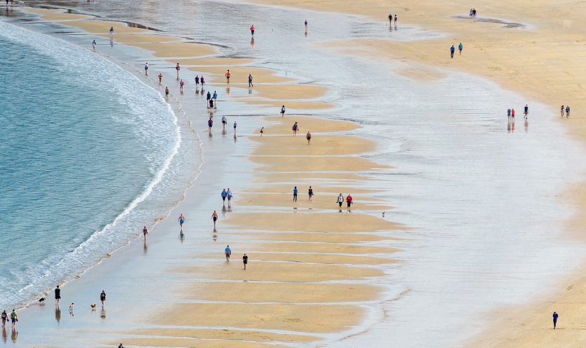 스페인 해변가 풍경