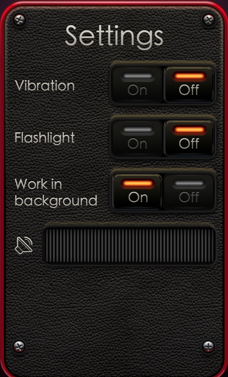 메트로놈 앱 옵션 설정