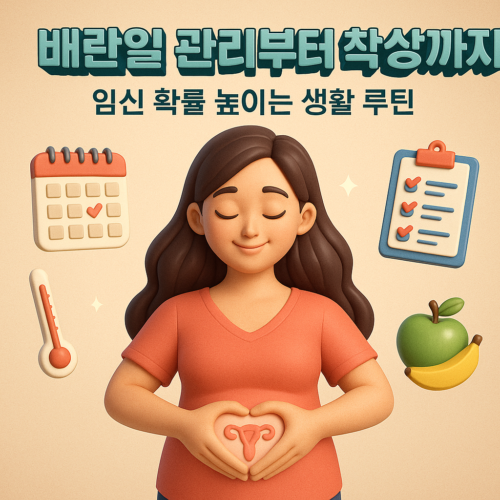 임신 확률 높이는 생활 루틴