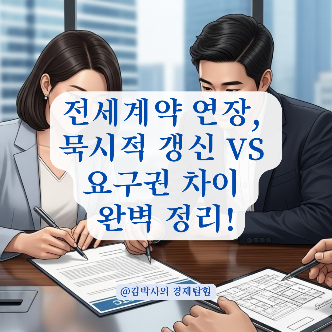 묵시적 갱신과 계약갱신요구권 행사 구분을 위한 특약 확인법!
