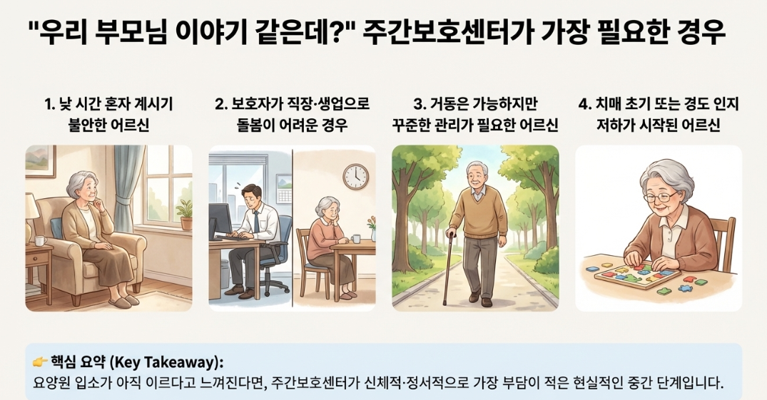 강릉시 주간보호센터가 필요한 경우 인포그래픽