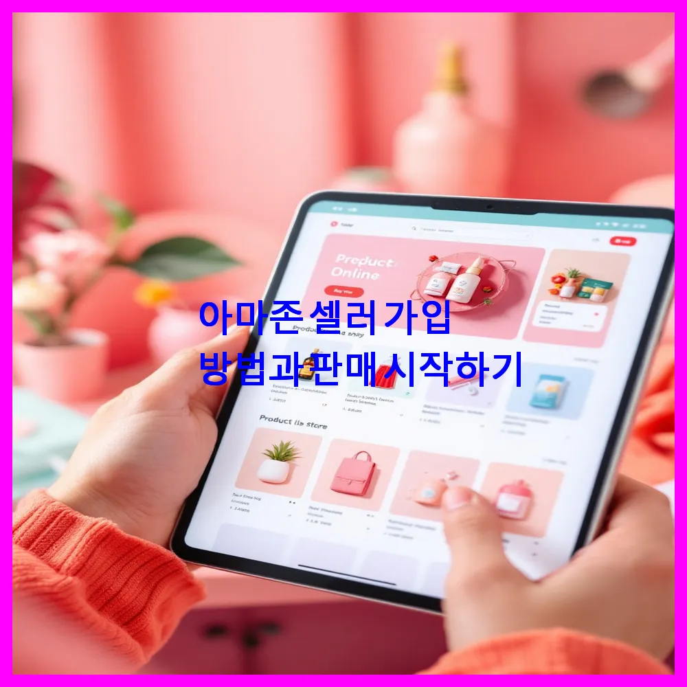 아마존 셀러 가입 방법과 판매 시작하기