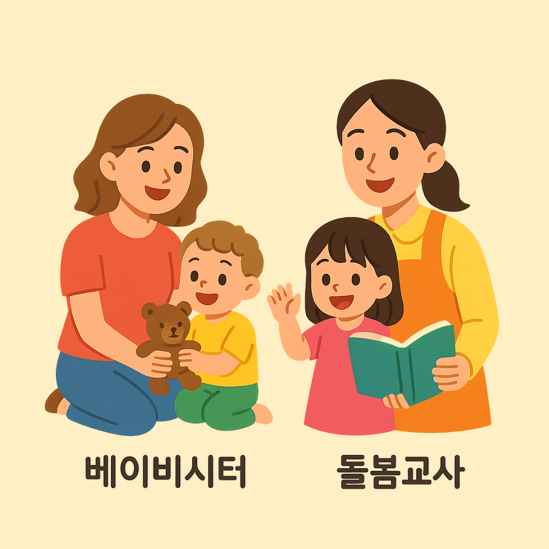 베이비시터 vs 돌봄교사