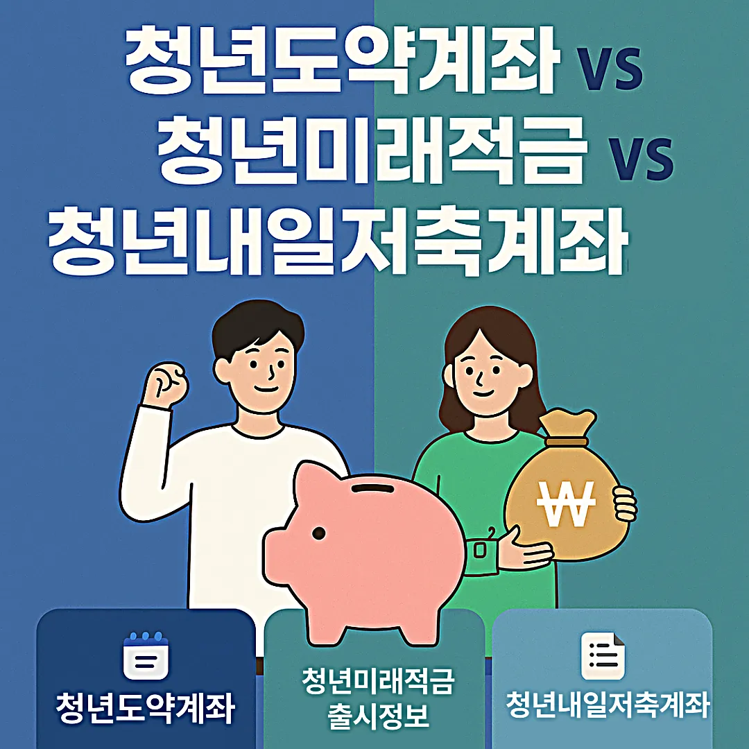 청년도약계좌 vs 청년미래적금, 조건 비교하기