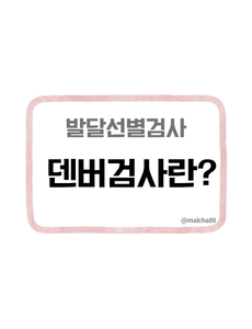 덴버검사 발달선별검사