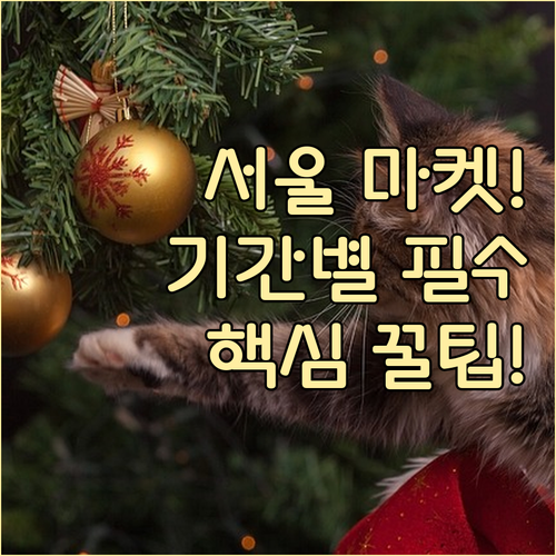 11월 말부터 1월 초까지 서울 주요..