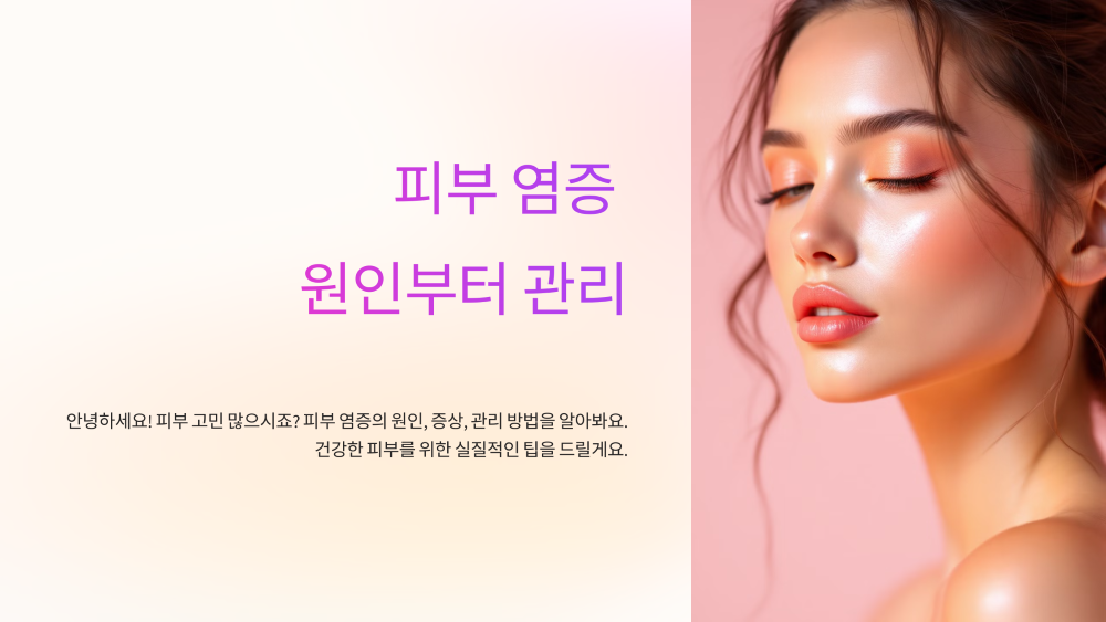 피부 염증 원인과 관리