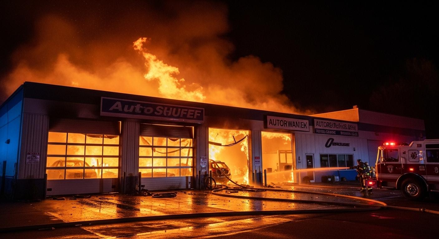 자동차 정비소 화재