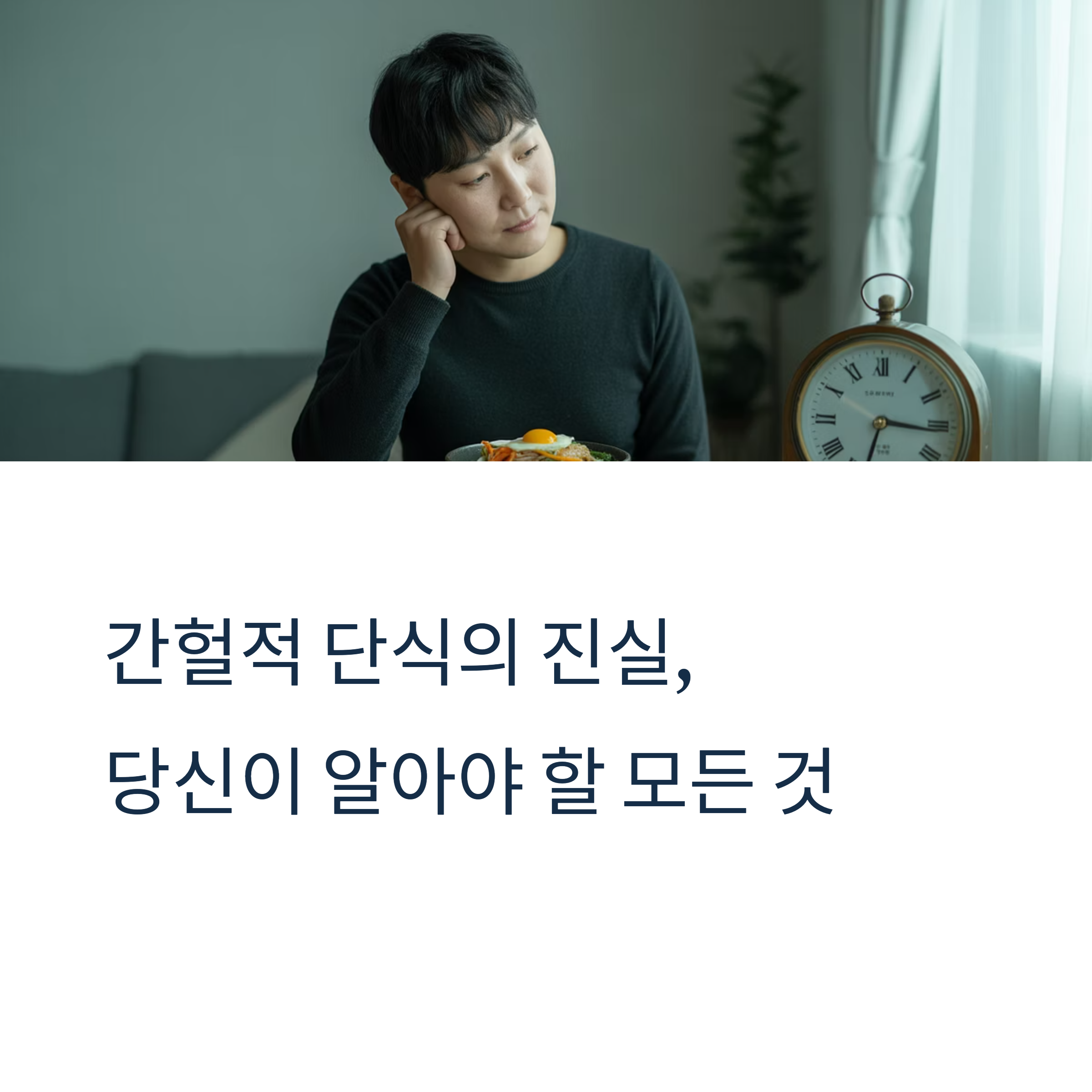 하루 한 끼 간헐적 단식, 진짜 효과 있을까