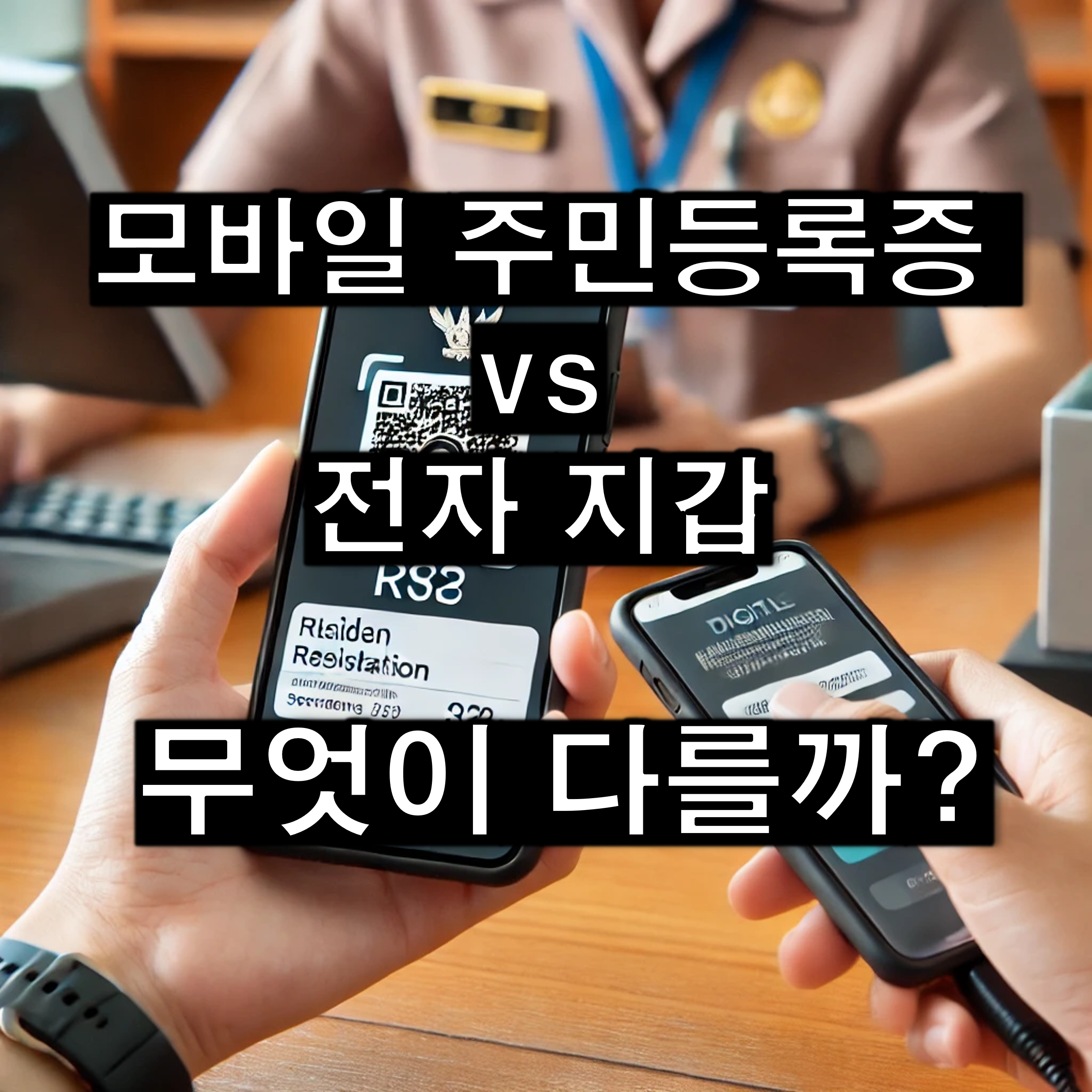 모바일 주민등록증 vs. 전자 지갑 : 무엇이 다를까?
