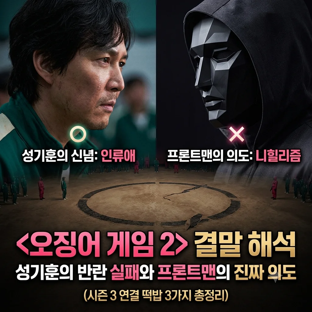 넷플릭스 오징어 게임 시즌 2 결말 해석 및 프론트맨 복선 시즌 3 떡밥 총정리