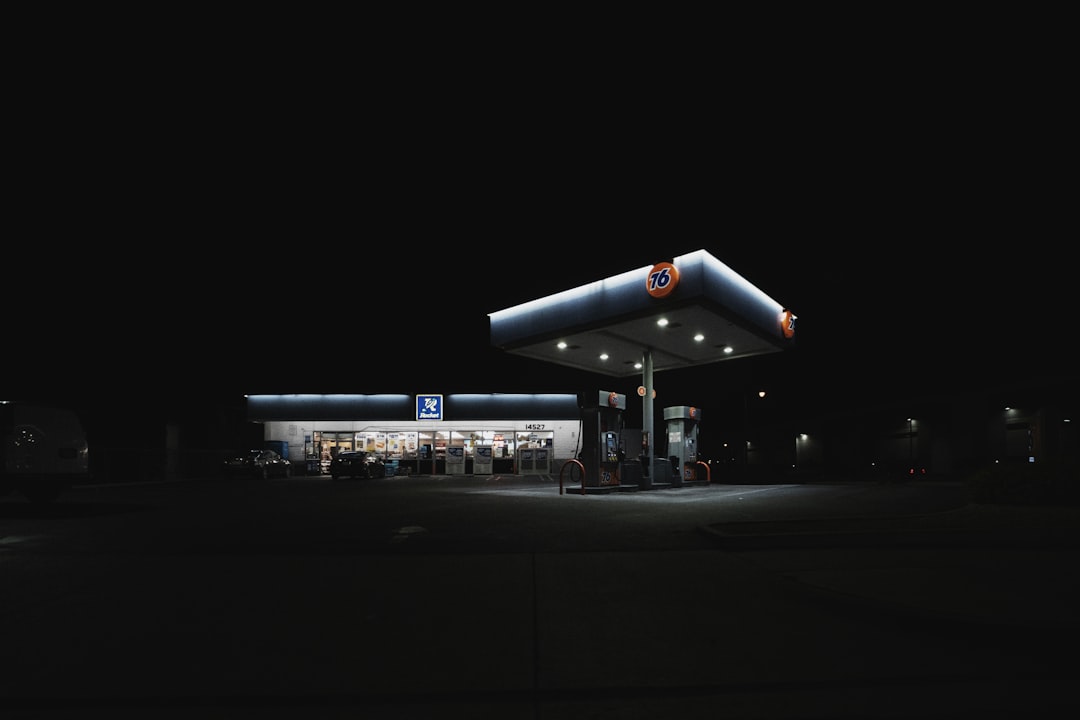Gas station.