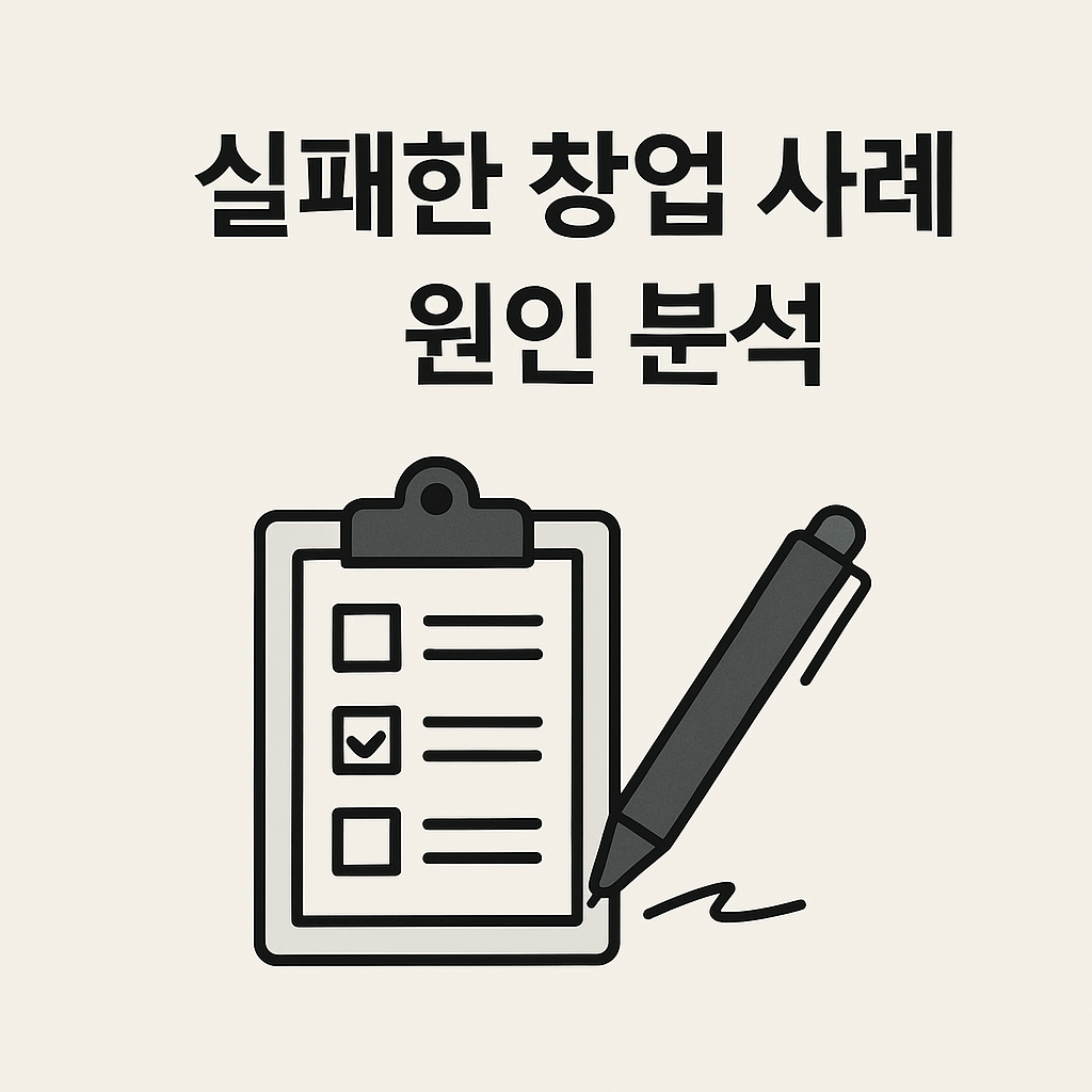 실패한 창업 사례와 원인 분석에 관한 이미지