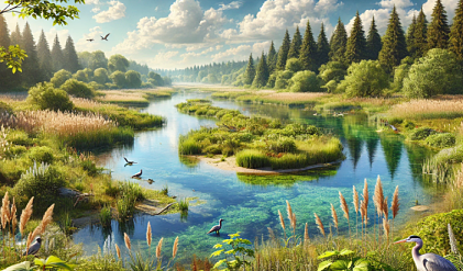 강,호수,습지 모습