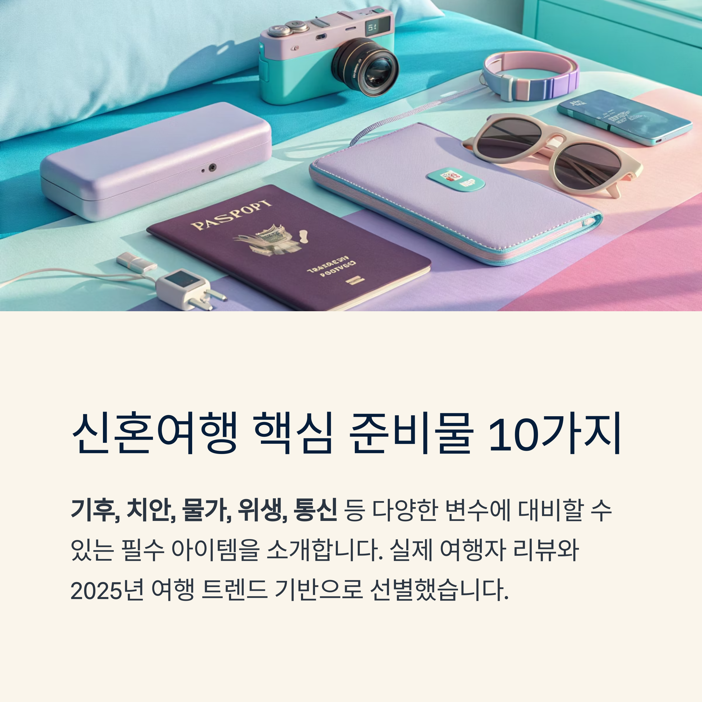 신혼여행 핵심 준비물 10가지