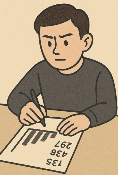 투자 그래프를 분석하는 투자가