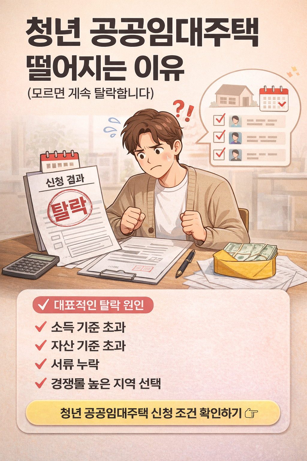 청년 공공임대주택 떨어지는 이유 관련 사진