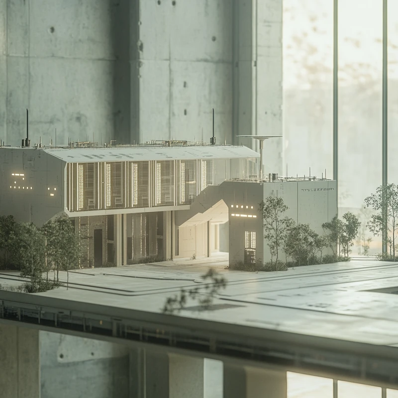 2025년 국내상장 빅테크 AI 미국 ETF의 기술 인프라 성장과 투자 흐름을 상징하는 디지털 인프라와 AI 데이터센터의 발전, 첨단기술 ETF, 반도체 성장, 혁신 투자환경, 기술주 강세가 함축됨