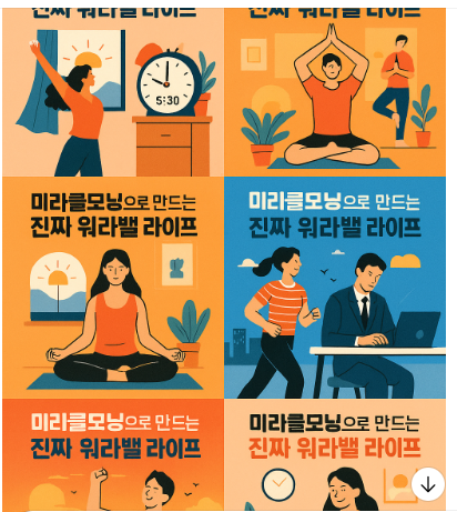 직장인 3040 부모의 균형잡힌 삶 사진