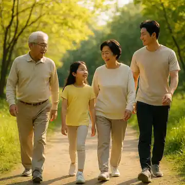 가족 산책이미지