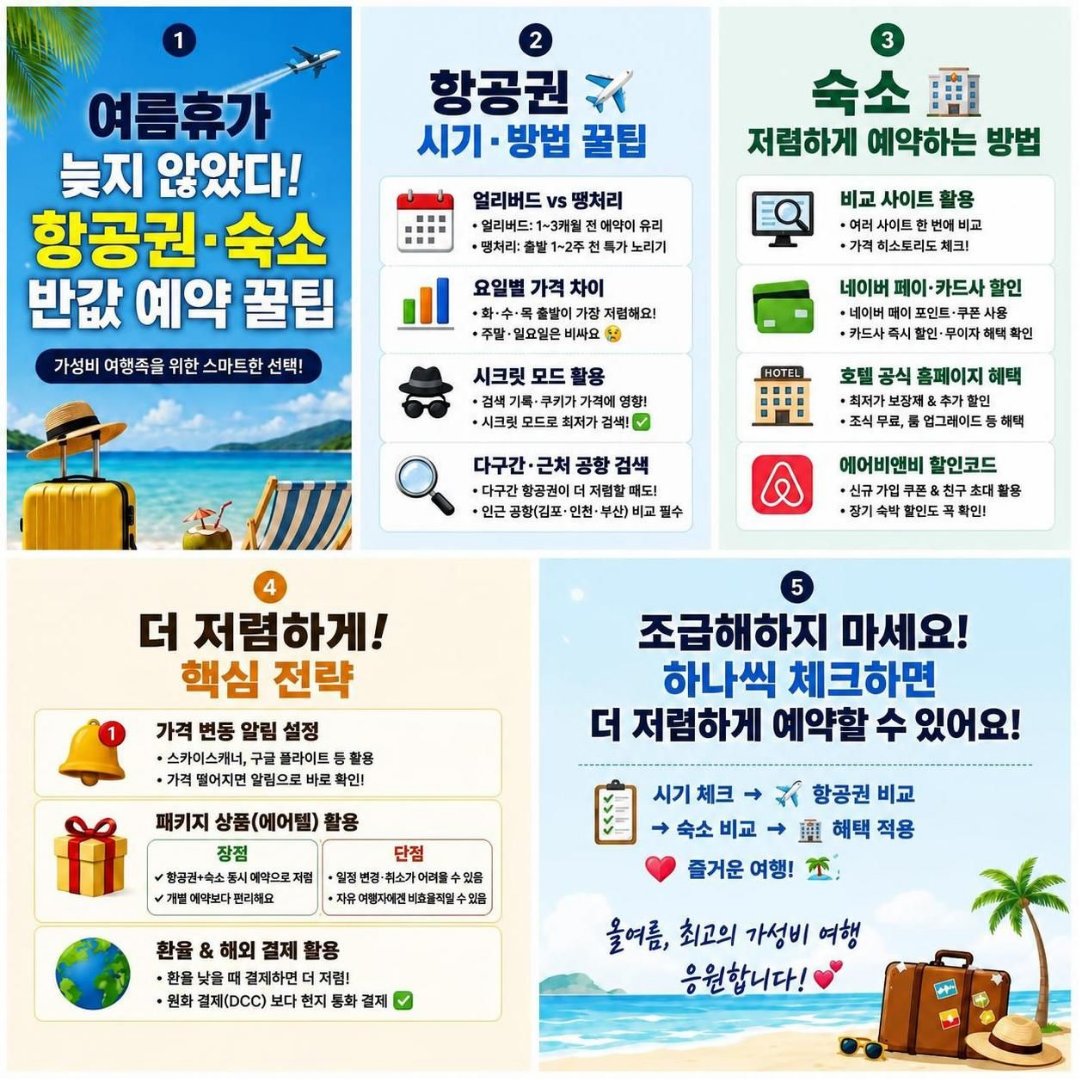 여름휴가 꿀팁