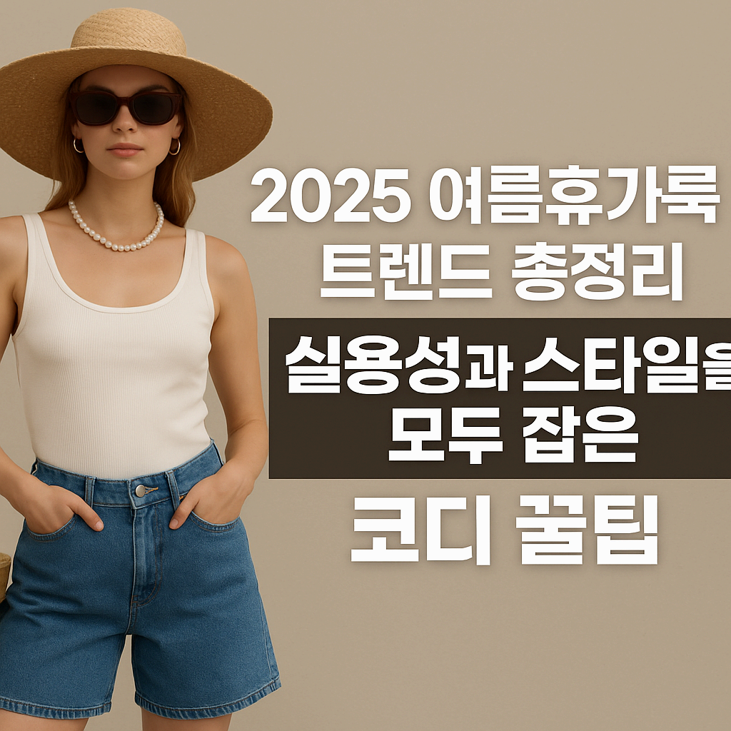 2025 여름휴가룩 트렌드 총정리! 실용성과 스타일을 모두 잡은 코디 꿀팁!