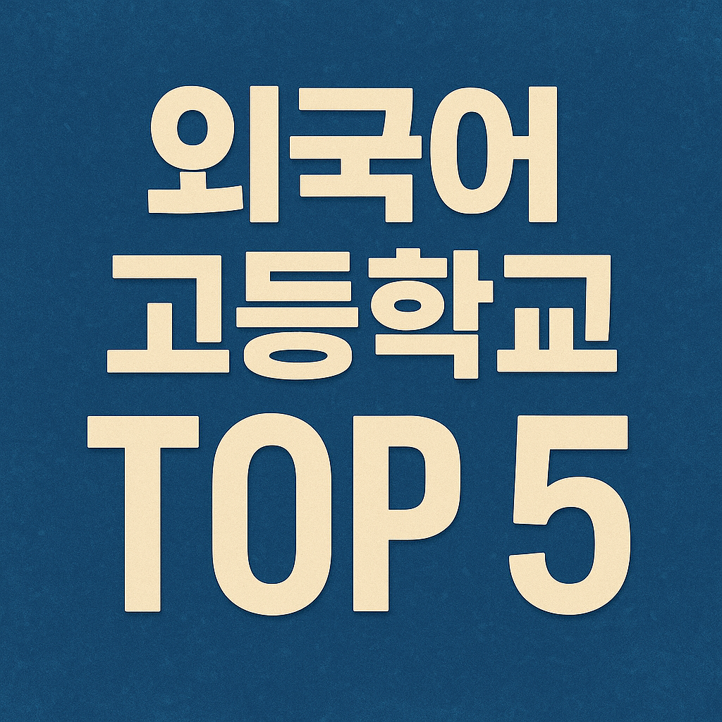 전국 외국어고등학교 대입진학율 순위
