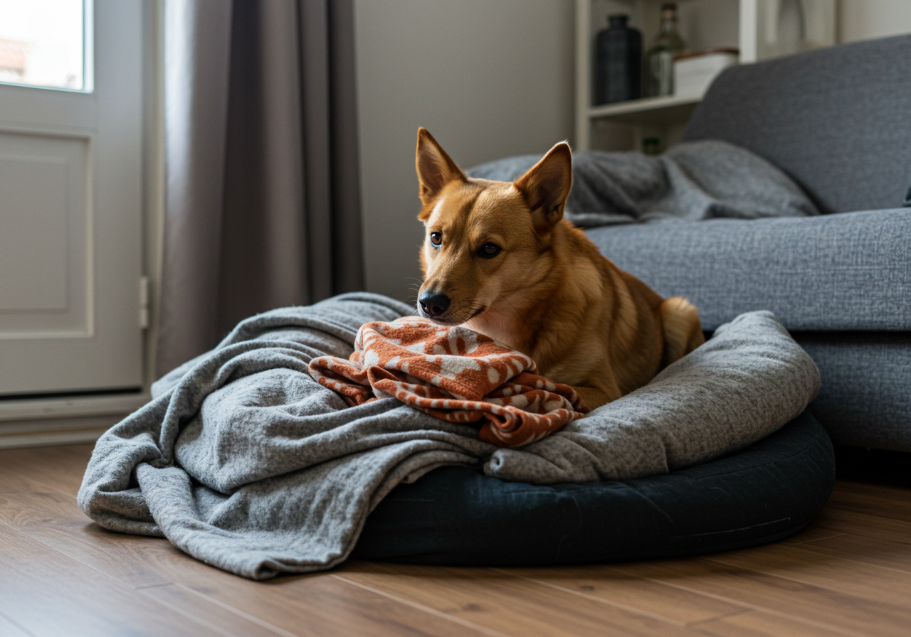 출산 임박 행동 시그널 (둥지 만들기&middot;헛바닥 핥기)