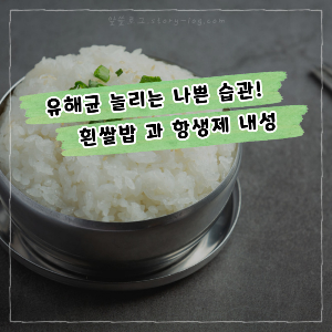 항생제 내성 부작용 유해균이 늘어난다? 유해균 늘리는 나쁜 습관