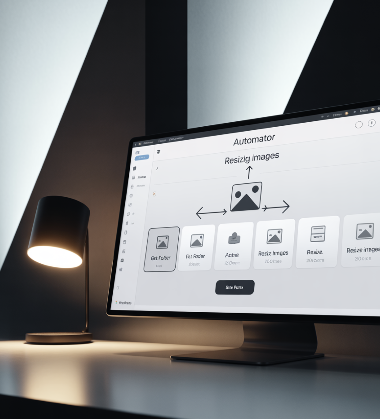 첫 번째 로봇 만들기: 이미지 크기 한번에 줄이기