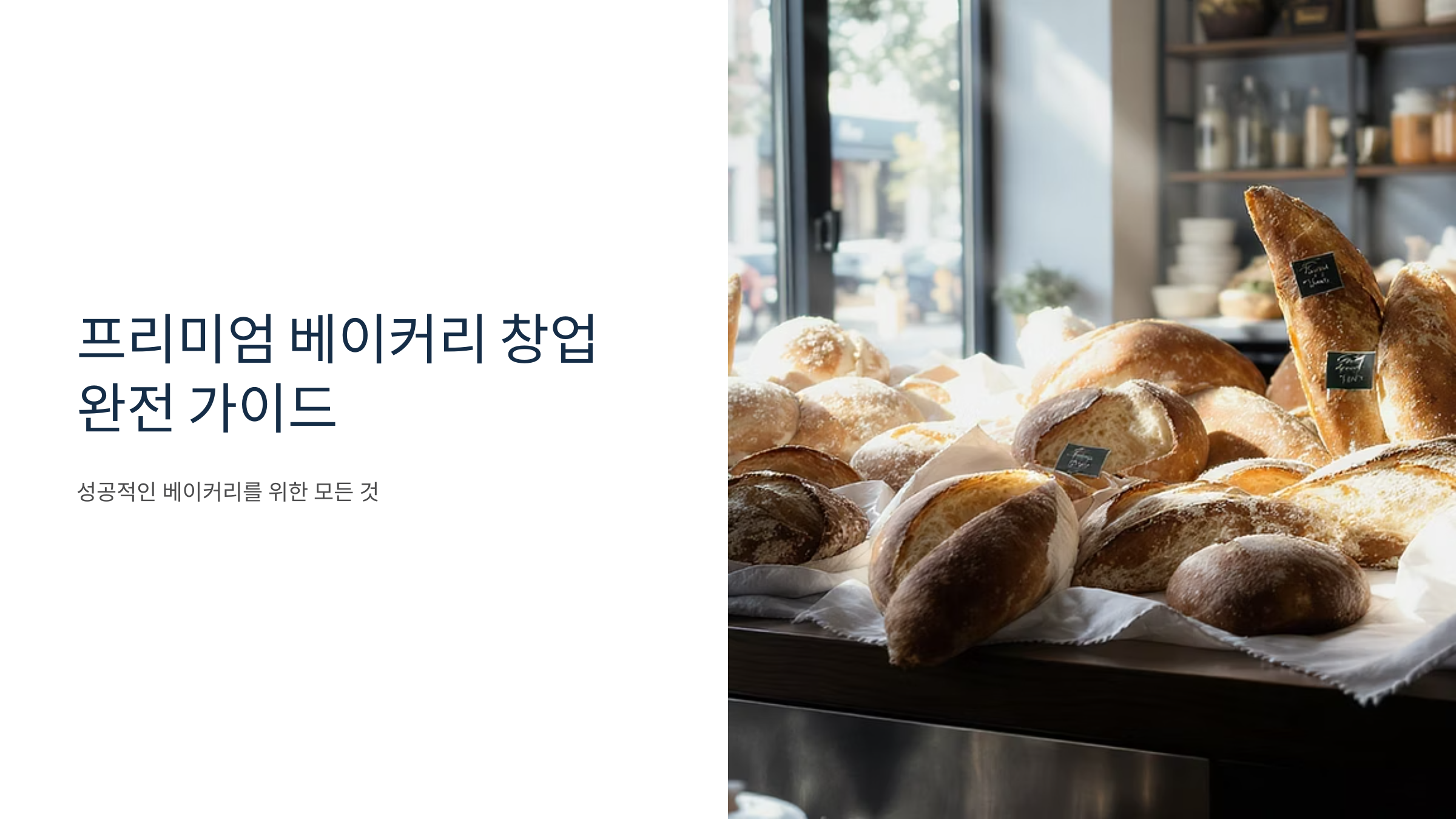 프리미엄 빵집 창업 성공 전략