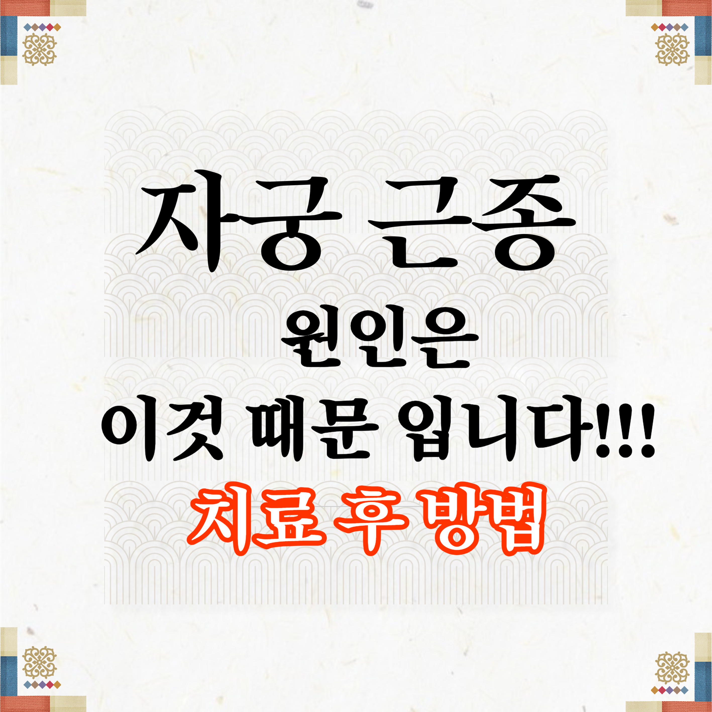 자궁근종 의심해봐야 5가지 증상 한국여성 절반이 가지고 있는 질병