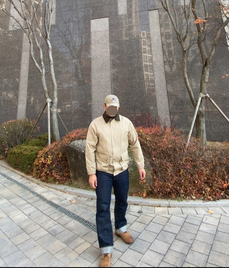 데일리룩('25. 11. 19.)폴로랄프로렌 더블알엘 가먼트다잉 트윌 볼캡, 그레이휴 사파리 재킷, 유니폼브릿지 셀비지 생지 데님 팬츠, 레드윙 아이언레인저 호손뮬스키너 스웨이드