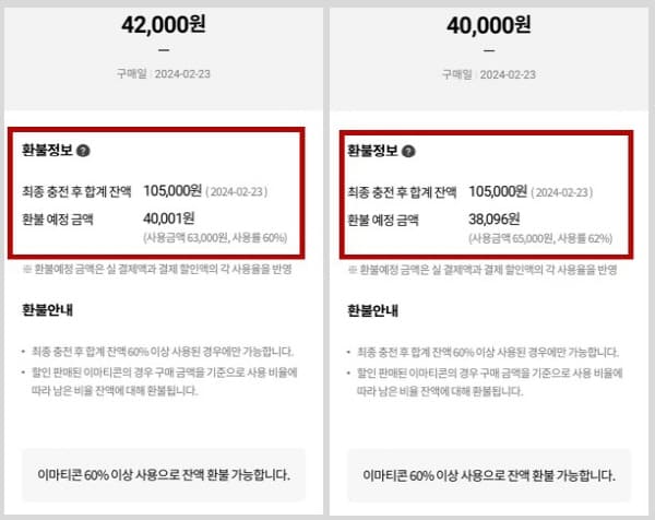 이마티콘-환불하기